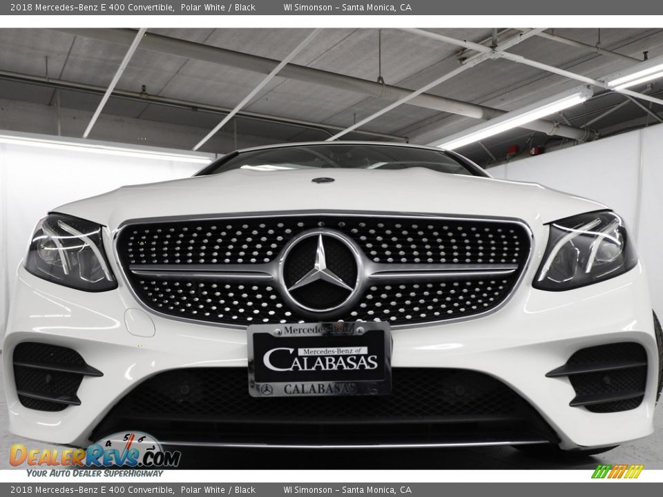 2018 Mercedes-Benz E 400 Convertible Polar White / Black Photo #17