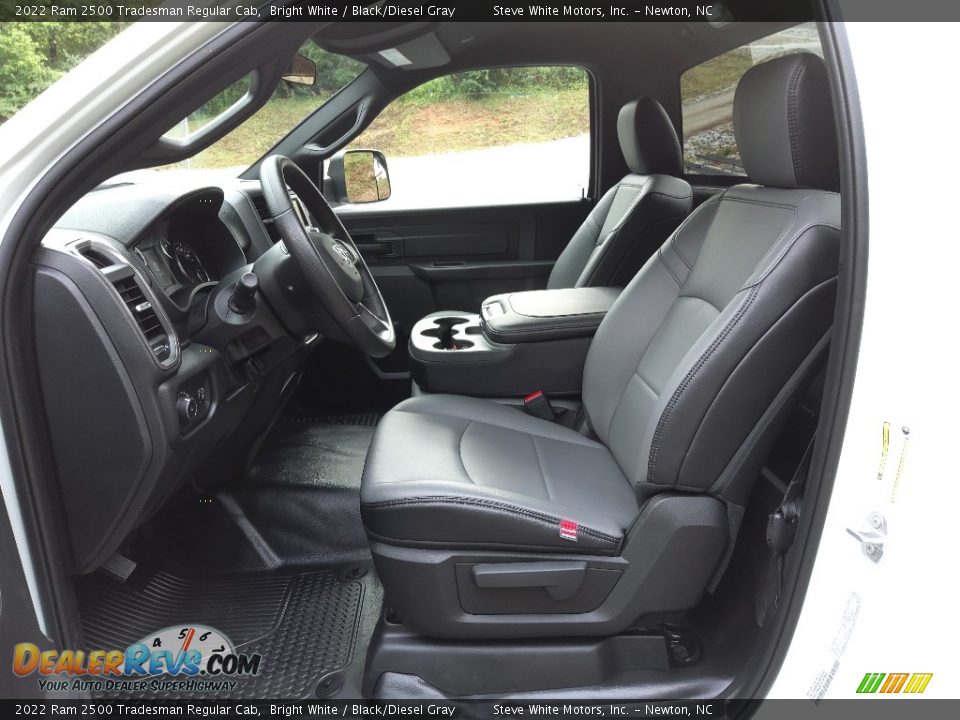 Black/Diesel Gray Interior - 2022 Ram 2500 Tradesman Regular Cab Photo #11