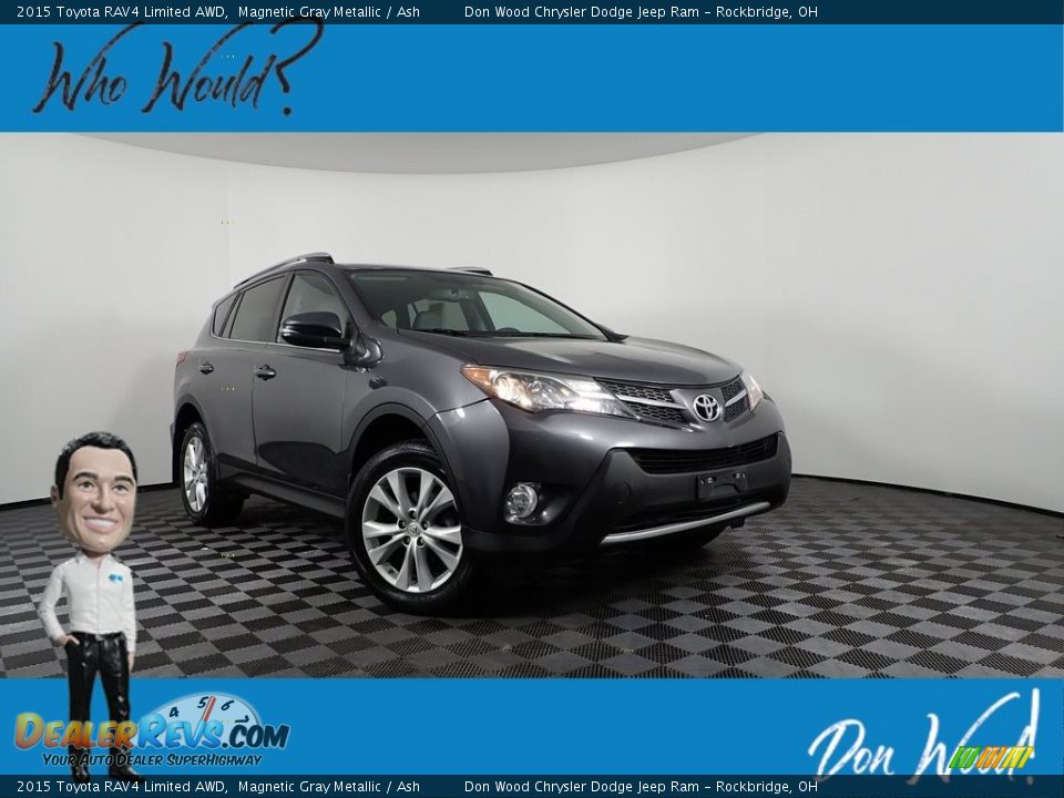 2015 Toyota RAV4 Limited AWD Magnetic Gray Metallic / Ash Photo #1