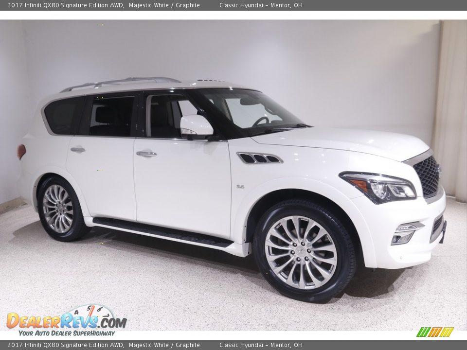 Majestic White 2017 Infiniti QX80 Signature Edition AWD Photo #1