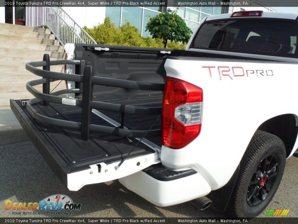 2019 Toyota Tundra TRD Pro CrewMax 4x4 Super White / TRD Pro Black w/Red Accent Photo #23