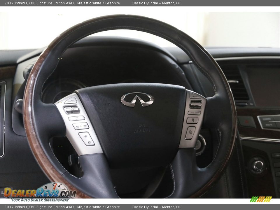 2017 Infiniti QX80 Signature Edition AWD Steering Wheel Photo #7