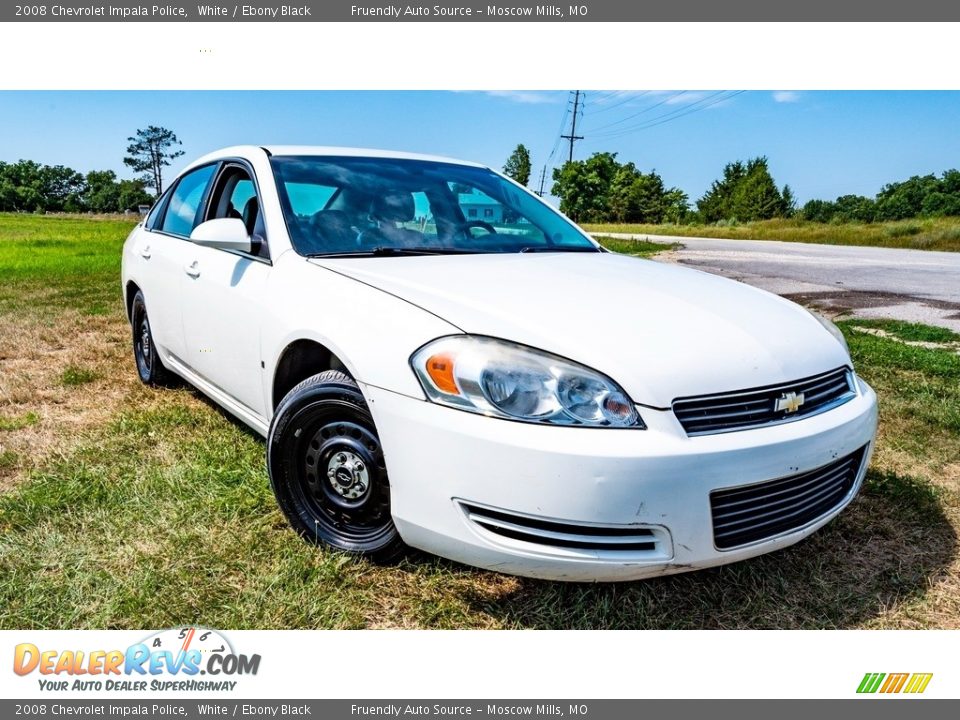 Front 3/4 View of 2008 Chevrolet Impala Police Photo #1