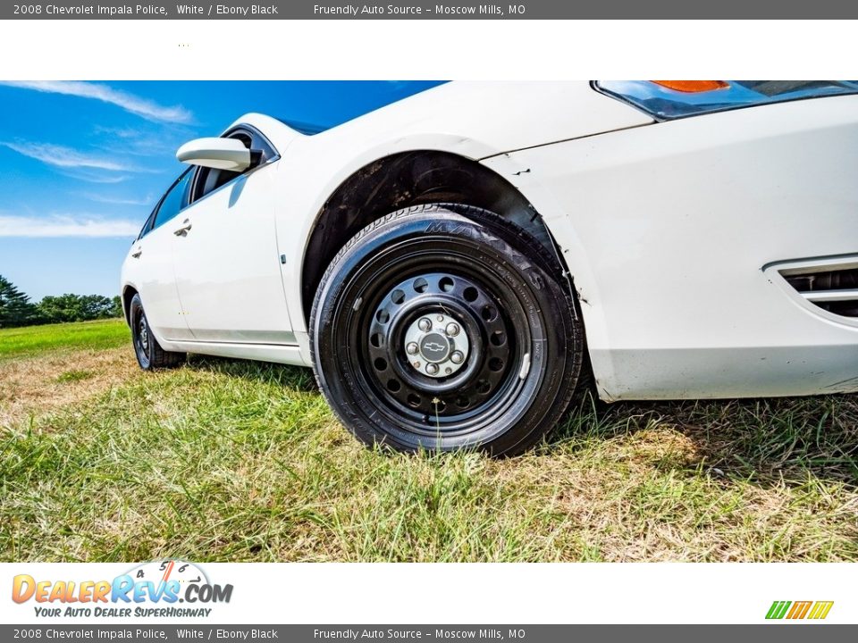 2008 Chevrolet Impala Police White / Ebony Black Photo #2