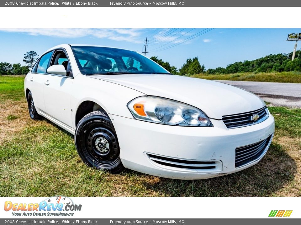 White 2008 Chevrolet Impala Police Photo #3