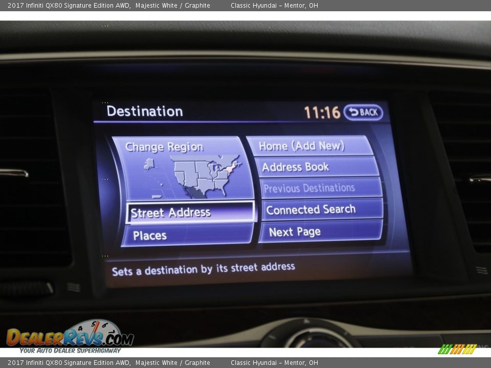 Navigation of 2017 Infiniti QX80 Signature Edition AWD Photo #13
