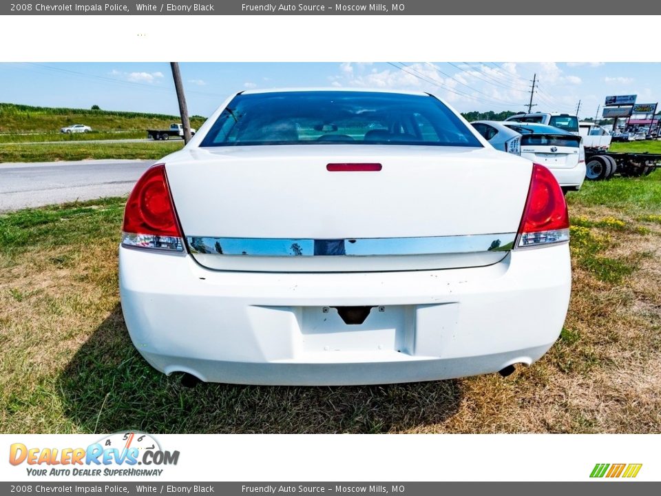 2008 Chevrolet Impala Police White / Ebony Black Photo #7