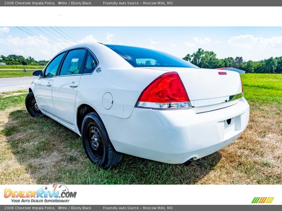 White 2008 Chevrolet Impala Police Photo #8