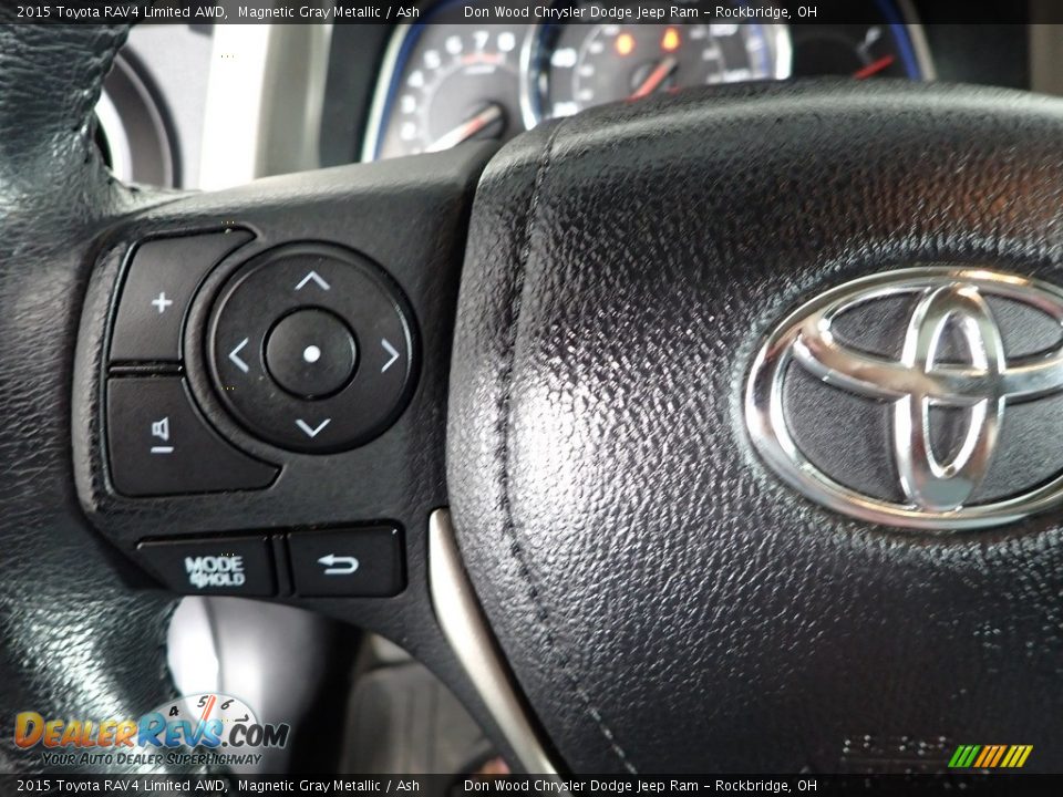 2015 Toyota RAV4 Limited AWD Magnetic Gray Metallic / Ash Photo #17