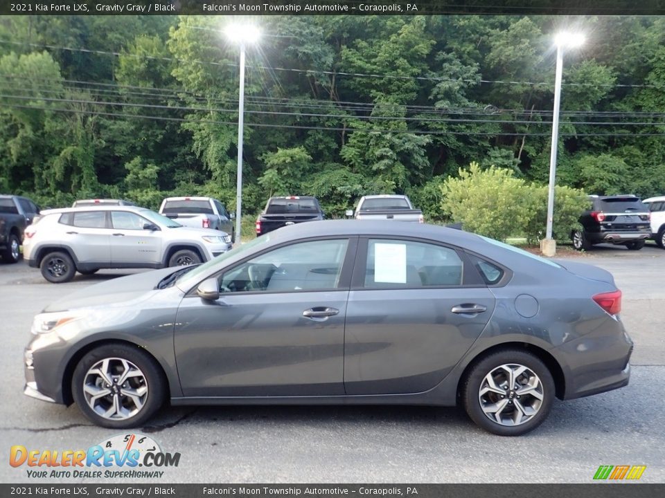 2021 Kia Forte LXS Gravity Gray / Black Photo #5