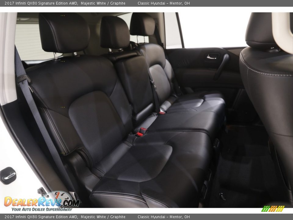 Rear Seat of 2017 Infiniti QX80 Signature Edition AWD Photo #19
