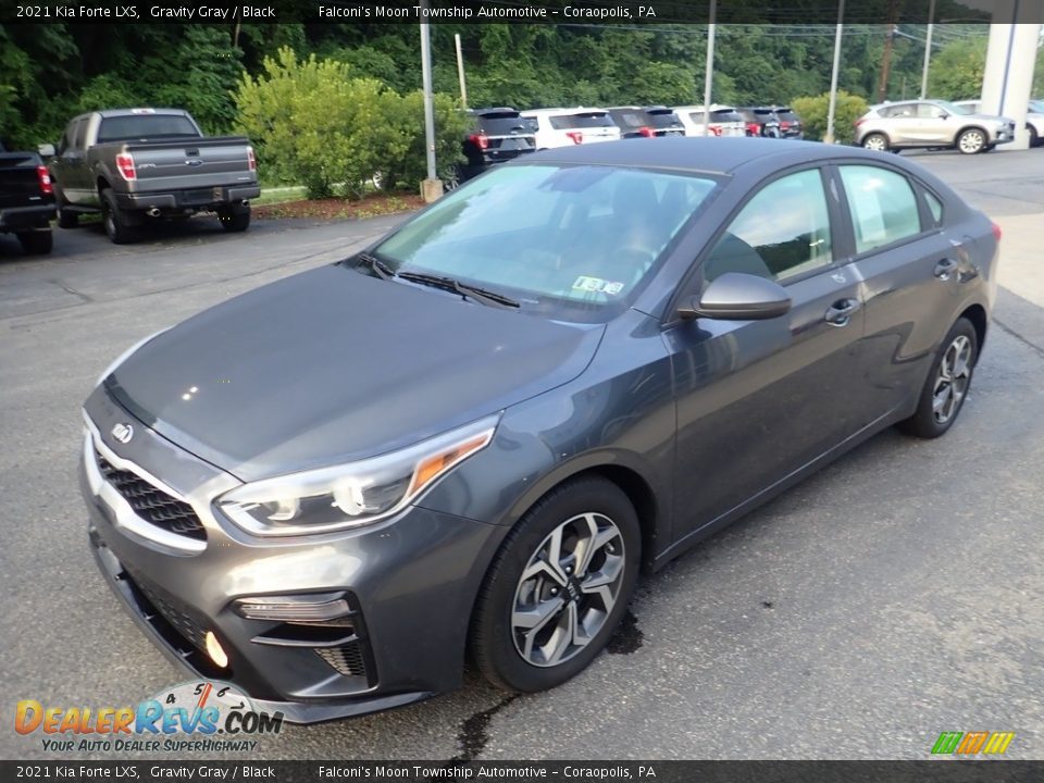 2021 Kia Forte LXS Gravity Gray / Black Photo #6