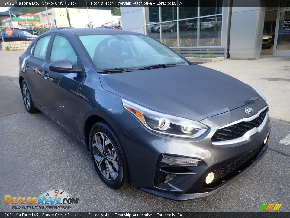 2021 Kia Forte LXS Gravity Gray / Black Photo #8