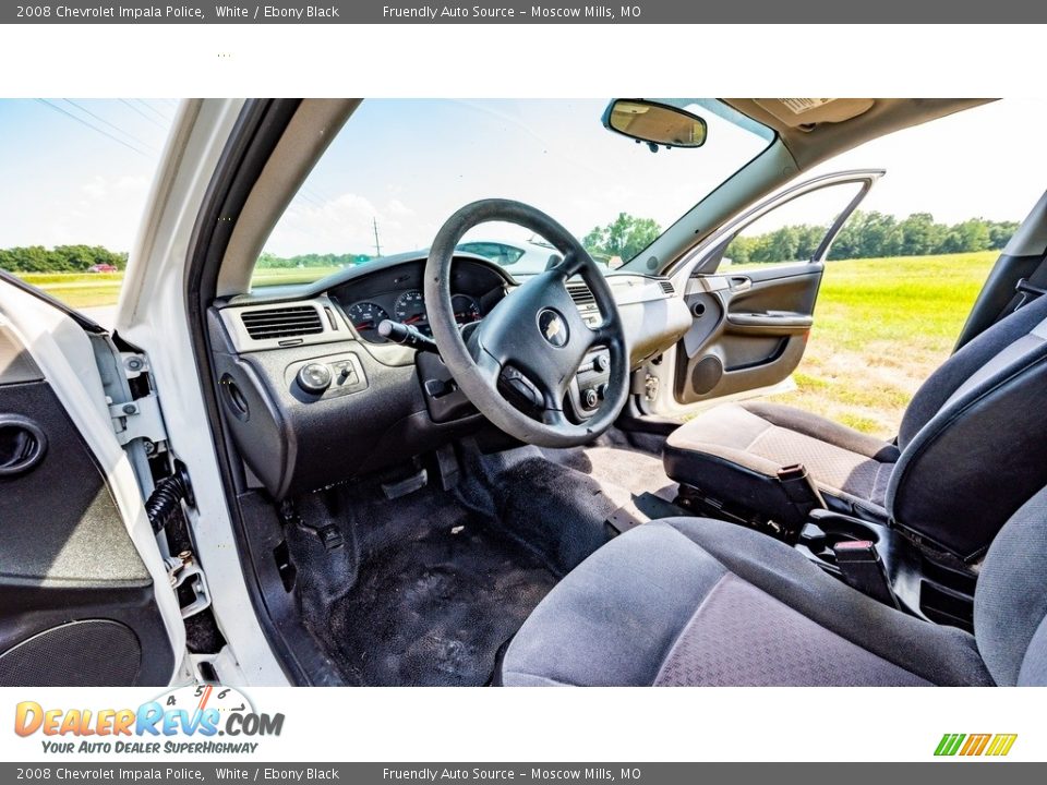 Ebony Black Interior - 2008 Chevrolet Impala Police Photo #21