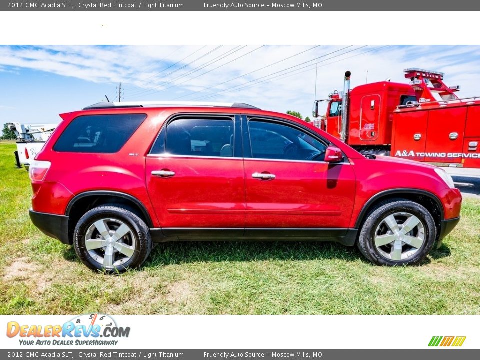 2012 GMC Acadia SLT Crystal Red Tintcoat / Light Titanium Photo #3