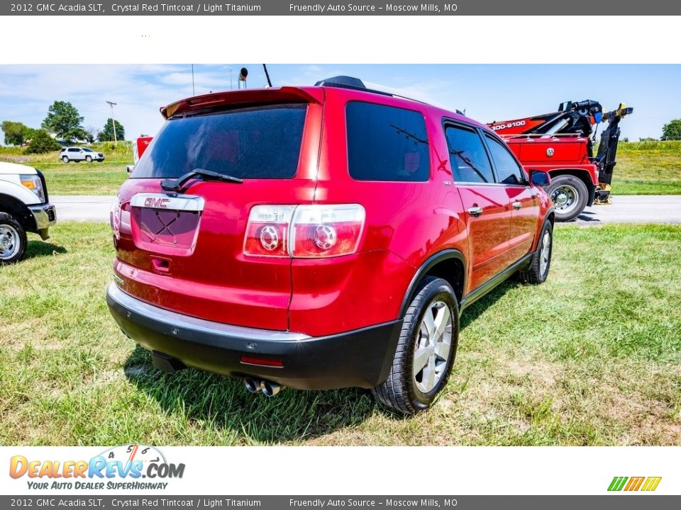 2012 GMC Acadia SLT Crystal Red Tintcoat / Light Titanium Photo #4