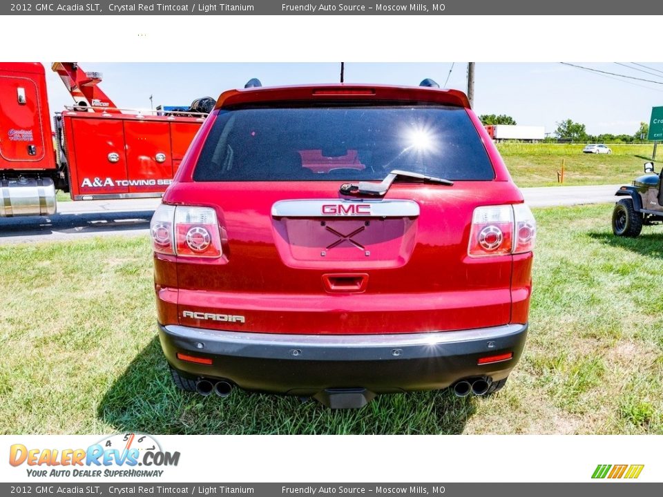 2012 GMC Acadia SLT Crystal Red Tintcoat / Light Titanium Photo #5