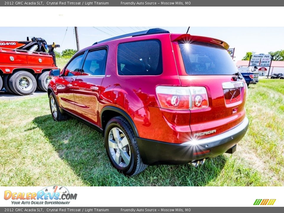 2012 GMC Acadia SLT Crystal Red Tintcoat / Light Titanium Photo #6