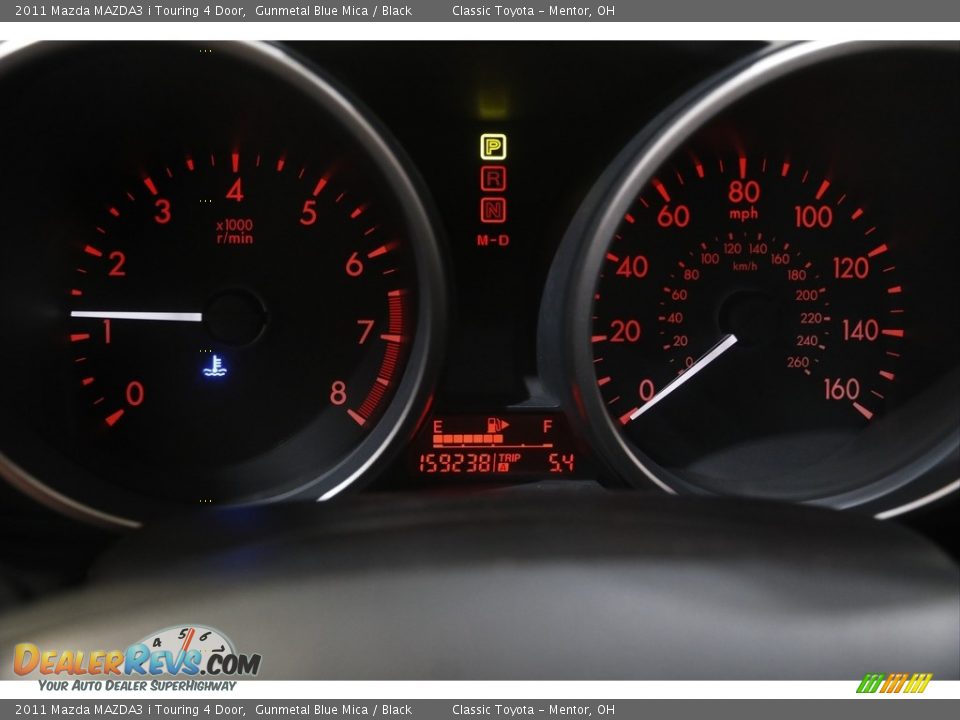 2011 Mazda MAZDA3 i Touring 4 Door Gunmetal Blue Mica / Black Photo #8