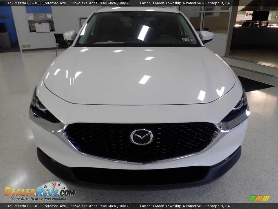 2022 Mazda CX-30 S Preferred AWD Snowflake White Pearl Mica / Black Photo #7