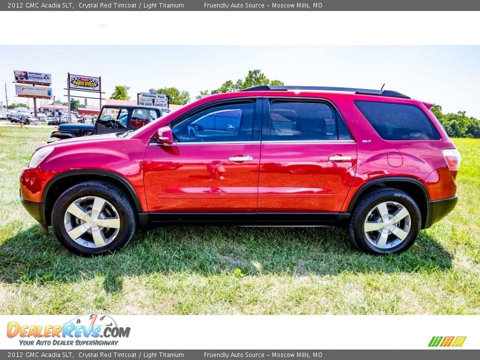 2012 GMC Acadia SLT Crystal Red Tintcoat / Light Titanium Photo #7