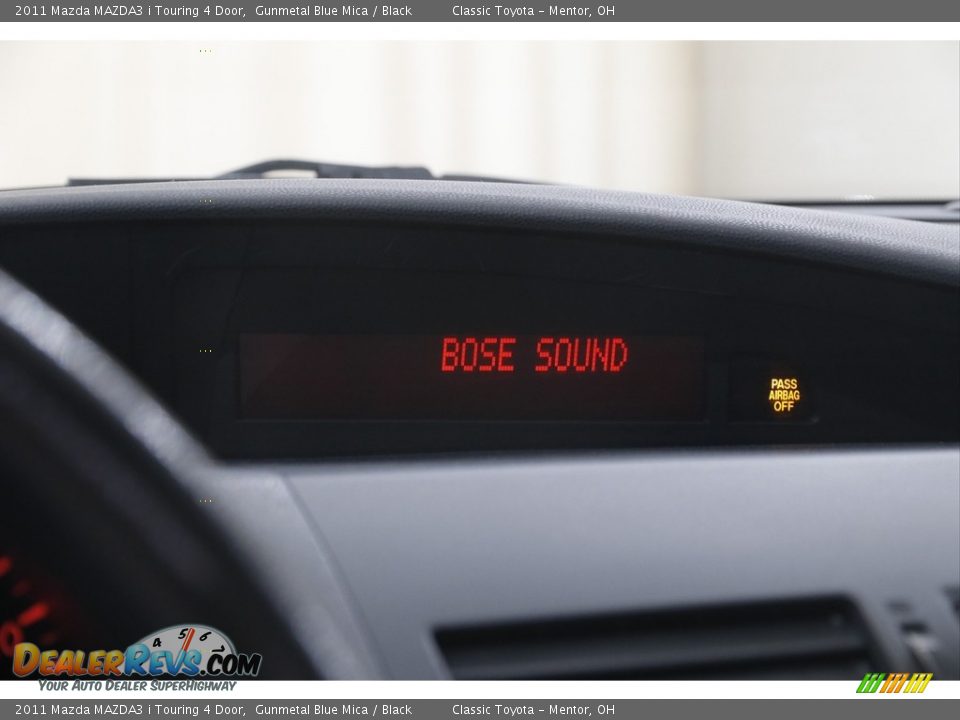 2011 Mazda MAZDA3 i Touring 4 Door Gunmetal Blue Mica / Black Photo #10