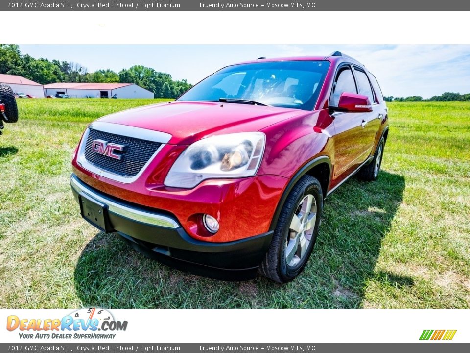 2012 GMC Acadia SLT Crystal Red Tintcoat / Light Titanium Photo #8