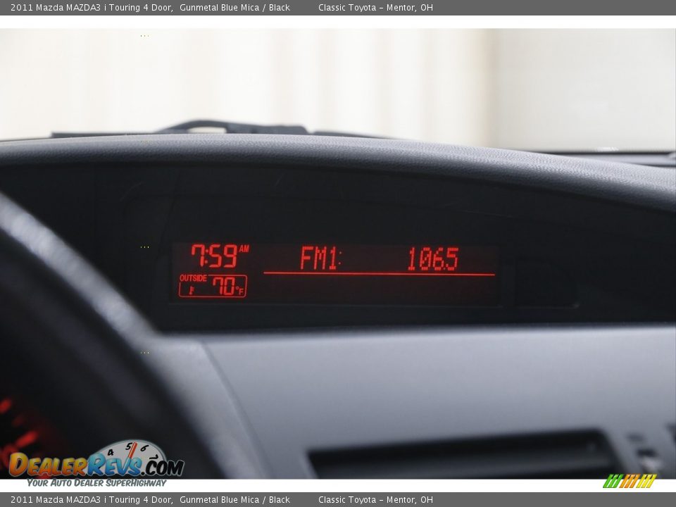 2011 Mazda MAZDA3 i Touring 4 Door Gunmetal Blue Mica / Black Photo #11