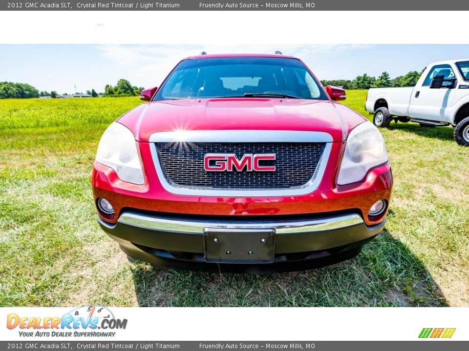 2012 GMC Acadia SLT Crystal Red Tintcoat / Light Titanium Photo #9