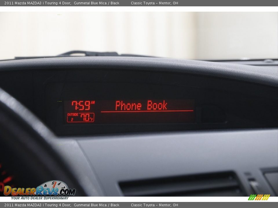 2011 Mazda MAZDA3 i Touring 4 Door Gunmetal Blue Mica / Black Photo #12