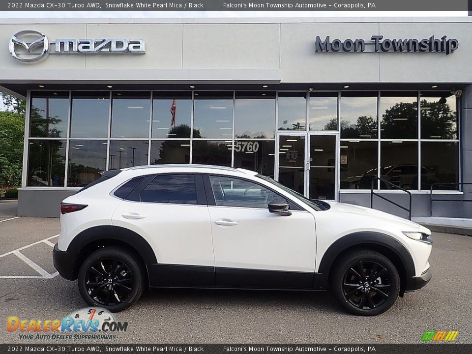 2022 Mazda CX-30 Turbo AWD Snowflake White Pearl Mica / Black Photo #1