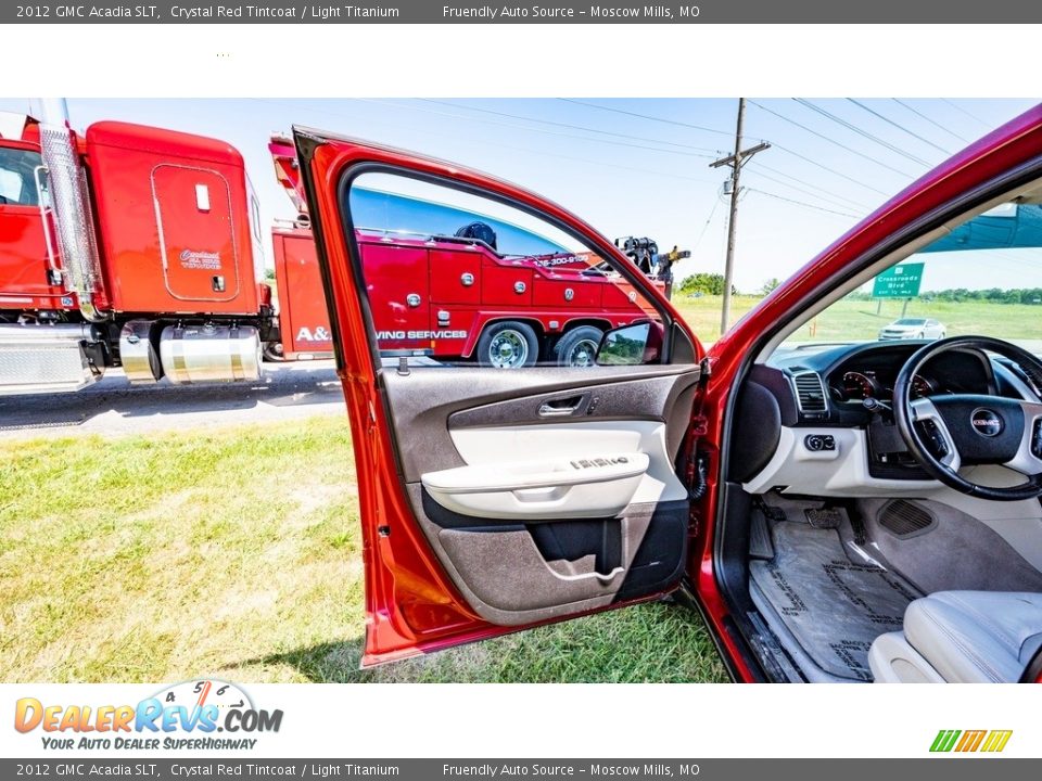 2012 GMC Acadia SLT Crystal Red Tintcoat / Light Titanium Photo #20