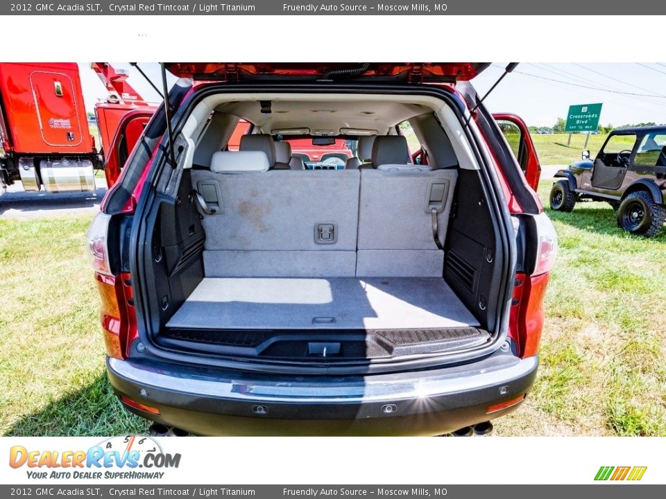 2012 GMC Acadia SLT Crystal Red Tintcoat / Light Titanium Photo #24