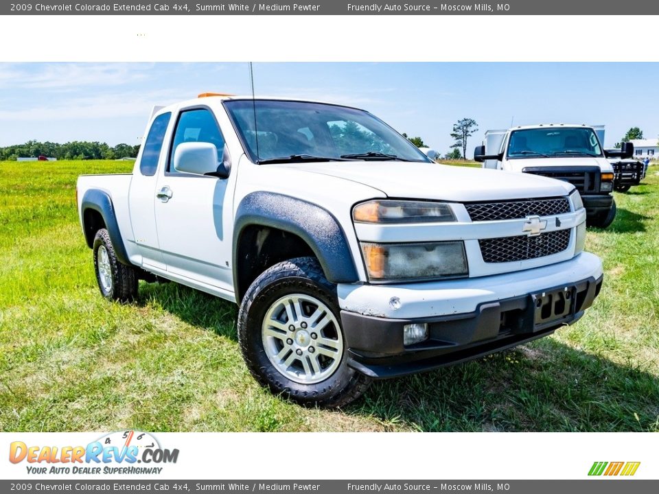 2009 Chevrolet Colorado Extended Cab 4x4 Summit White / Medium Pewter Photo #1