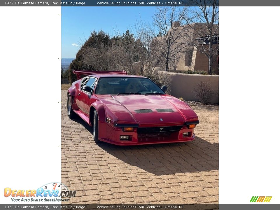 1972 DeTomaso Pantera GTS 2 Stage Red Metallic / Tan Photo #10