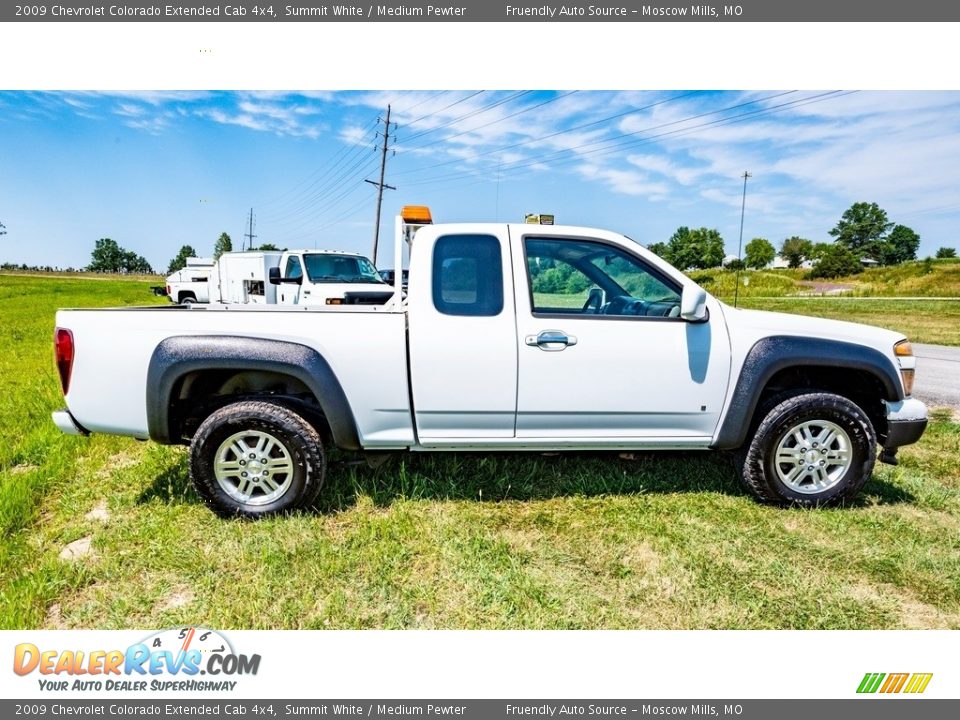 2009 Chevrolet Colorado Extended Cab 4x4 Summit White / Medium Pewter Photo #3