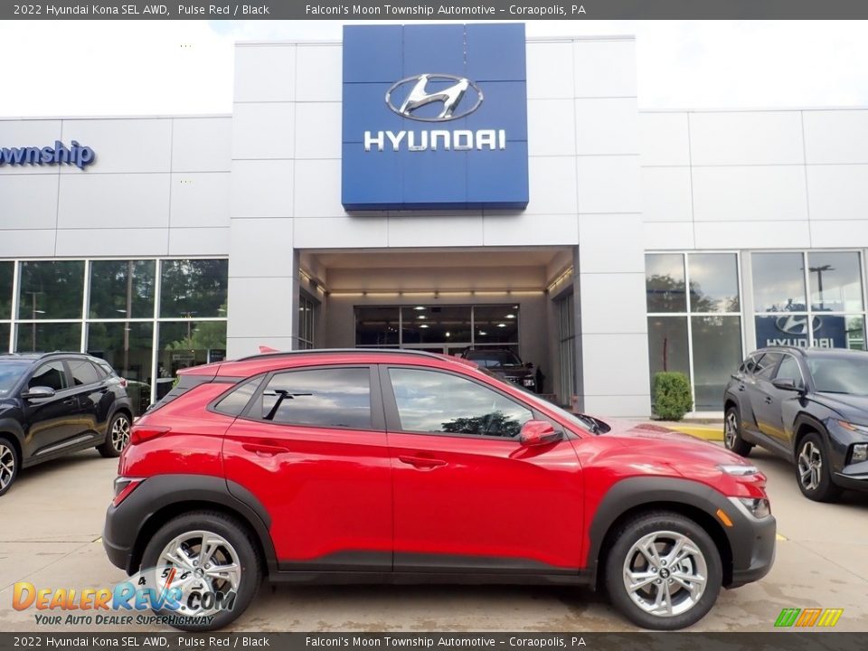 2022 Hyundai Kona SEL AWD Pulse Red / Black Photo #1