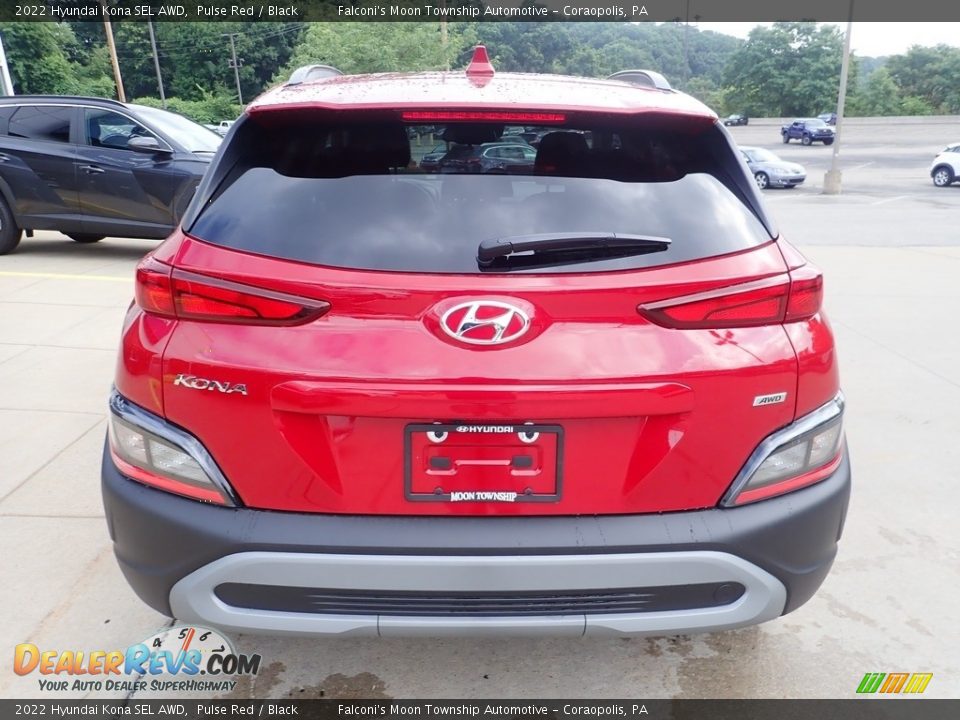 2022 Hyundai Kona SEL AWD Pulse Red / Black Photo #3