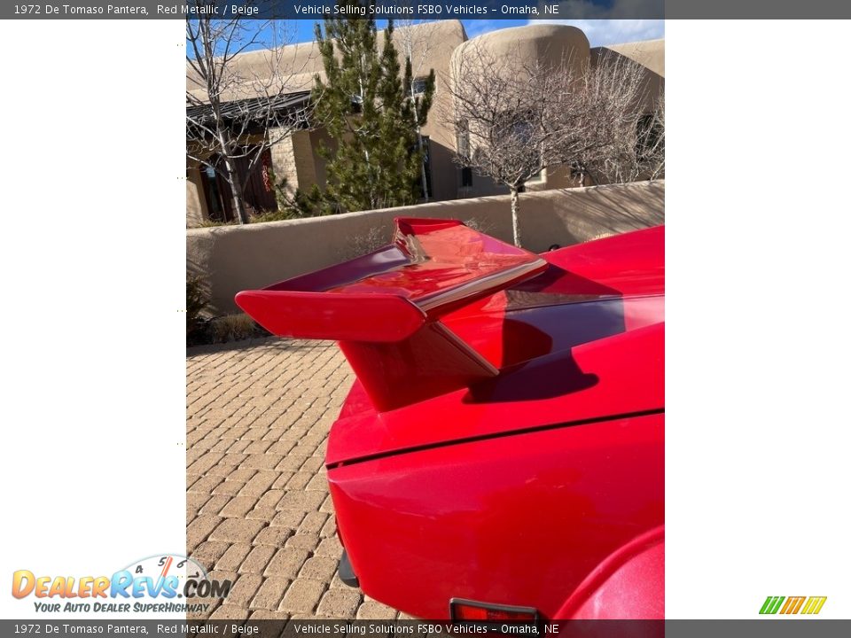 1972 De Tomaso Pantera Red Metallic / Beige Photo #13