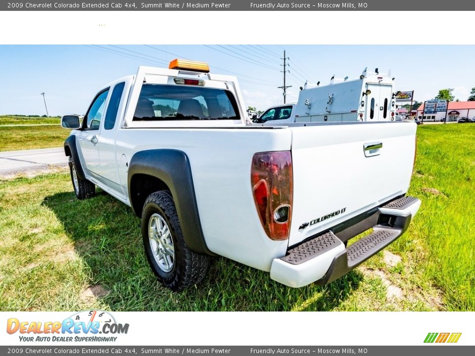 2009 Chevrolet Colorado Extended Cab 4x4 Summit White / Medium Pewter Photo #6