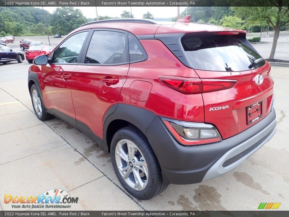 2022 Hyundai Kona SEL AWD Pulse Red / Black Photo #5