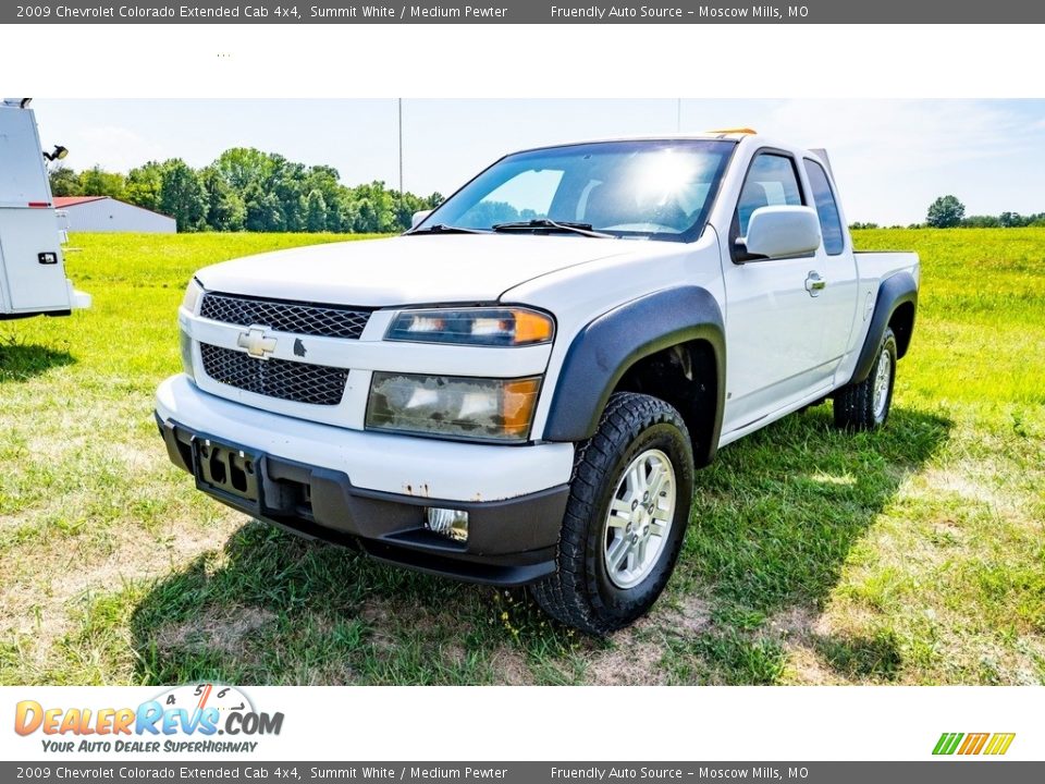 2009 Chevrolet Colorado Extended Cab 4x4 Summit White / Medium Pewter Photo #8