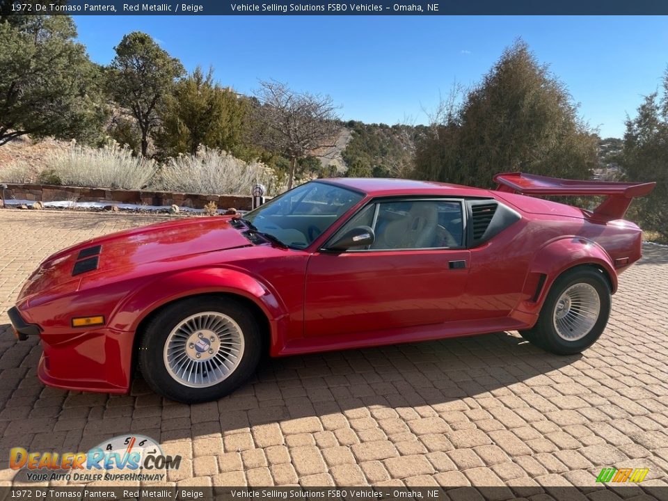 Red Metallic 1972 De Tomaso Pantera  Photo #15