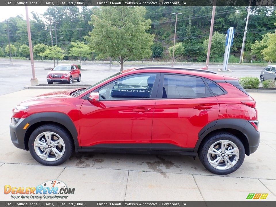 2022 Hyundai Kona SEL AWD Pulse Red / Black Photo #6