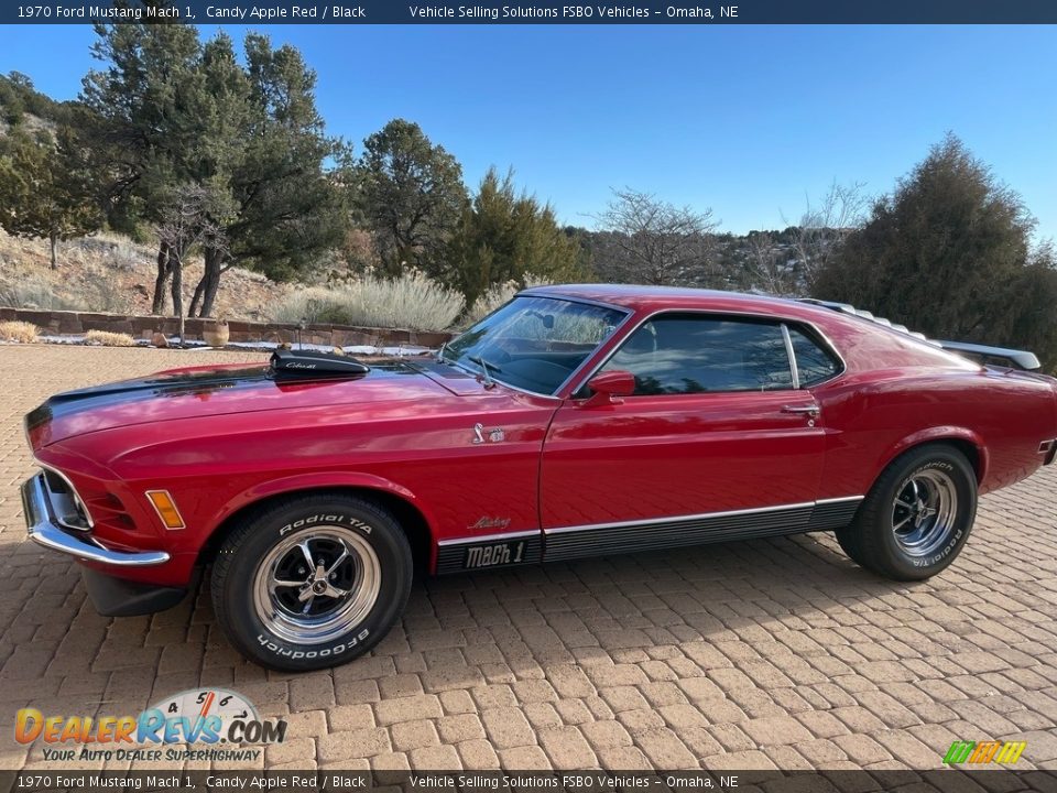 1970 Ford Mustang Mach 1 Candy Apple Red / Black Photo #1