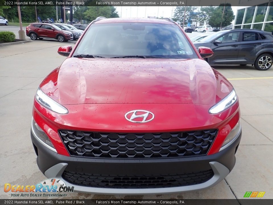 2022 Hyundai Kona SEL AWD Pulse Red / Black Photo #8