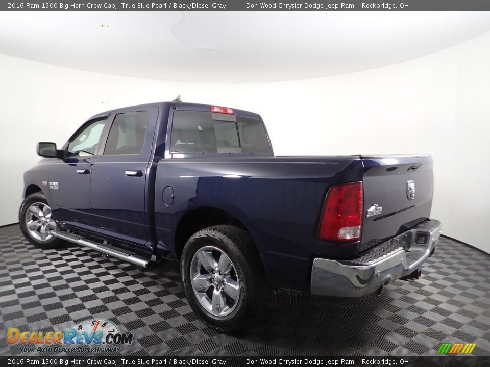 2016 Ram 1500 Big Horn Crew Cab True Blue Pearl / Black/Diesel Gray Photo #9