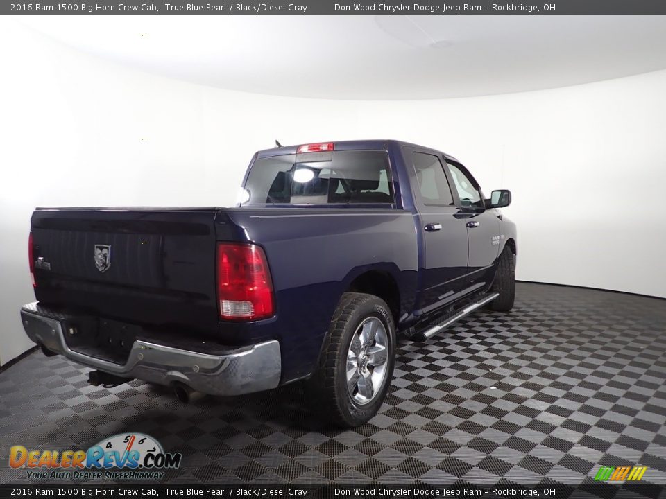 2016 Ram 1500 Big Horn Crew Cab True Blue Pearl / Black/Diesel Gray Photo #12