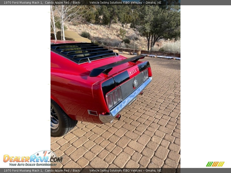 1970 Ford Mustang Mach 1 Candy Apple Red / Black Photo #9