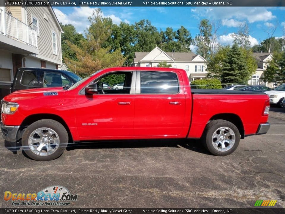 2020 Ram 1500 Big Horn Crew Cab 4x4 Flame Red / Black/Diesel Gray Photo #1